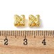 合金ビーズ  ラックめっき  花  ゴールドカラー  8x8x5mm  穴：2mm&nbsp;PALLOY-S044-03B-G-3