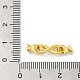 Rack Plating 925 Sterling Silver Fold Over Clasps&nbsp;STER-G038-11G-3