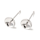 Brass Studs Earrings Finding&nbsp;KK-K383-01D-S-1