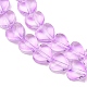Transparent Glass Beads Strand&nbsp;GLAA-F112-01B-4
