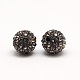 Polymer Clay Rhinestone Beads&nbsp;RB-A053-6mm-12-1