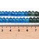 染め加工天然石ホワイトジェイドビーズ連売り  ロンデル  ミックスカラー  6x4mm  穴：1mm  約95個/連  15.31''（38.9センチメートル）&nbsp;G-Z135-C02-6