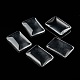 Transparent Rectangle Glass Cabochons&nbsp;GGLA-R025-33x23-3