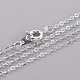Brass Cable Chain Necklaces&nbsp;X-SW028-01S-NF-1