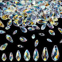 168Pcs 7 Styles Electroplate Glass Beads Strands&nbsp;GLAA-GA0002-06