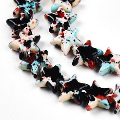 Spray Painted Synthetic Turquoise Beads Strands&nbsp;UNKW-T001-11K-03