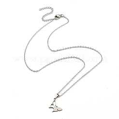 Non-Tarnish 201 Stainless Steel Pendant Necklaces&nbsp;NJEW-C051-01P