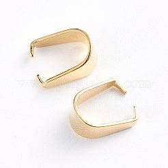 ベイルにステンレス製のスナップ  18KGP本金メッキ  9x4mm&nbsp;X-YS-TAC0003-05B-G