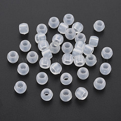 透明プラスチックビーズ  紫外線反応性ビーズ  バレル  透明  8x6mm  穴：3.5mm  約2600個/500g&nbsp;KY-N018-001-A01