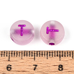 Luminous Frosted Acrylic Beads&nbsp;FACR-T008-02T