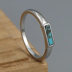 Retro Alloy and Turquoise Finger Rings&nbsp;FS-WG23DA3-05