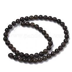 Natural Wood Lace Stone Wooden Jasper Beads Strands&nbsp;G-K365-F03-6mm