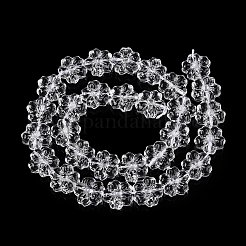 Transparent Glass Beads Strands&nbsp;GLAA-N001-55