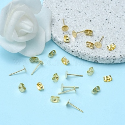 20Pcs 304 Stainless Steel Stud Earring Findings&nbsp;STAS-YW0001-42F