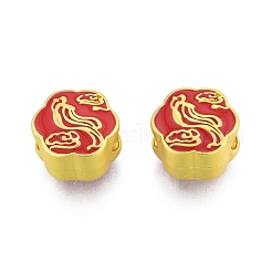 Alloy Enamel European Beads&nbsp;FIND-G035-36MG