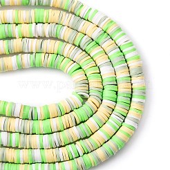 Handmade Polymer Clay Beads Strands&nbsp;CLAY-R089-6mm-T02B-12