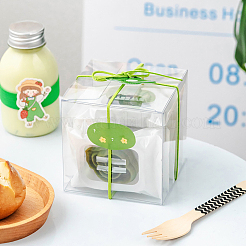 30個の正方形透明プラスチックPVCボックスギフト包装  防水折りたたみボックス  おもちゃやカビ用  透明  箱：6x6x6.1センチメートル&nbsp;CON-NB0002-17