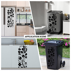 PVC 粘着防水ステッカー 自己粘着ステッカー  花  250x700x0.1mm&nbsp;DIY-WH20001-33A