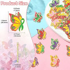 30Pcs 6 Colors Alloy Enamel Pendants&nbsp;FIND-CJ0002-71