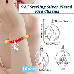 10Pcs Brass Pendants&nbsp;KK-BBC0028-51S