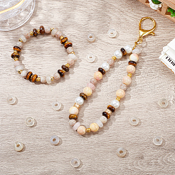 30Pcs Natural White Jade European Beads&nbsp;G-SP0001-01A-03