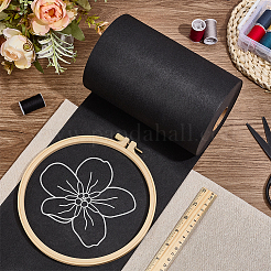 補助刺繍裏紙  ブラック  200x0.1mm  50ヤード&nbsp;DIY-WH0899-38A-02