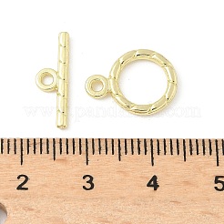 合金マンテル  カドミウムフリー＆鉛フリー  ラックめっき  リング  ゴールドカラー  リング：14.5x10.5x2mm  穴：1.6mm  バー：5x15.5x1.5mm  穴：1.6mm&nbsp;FIND-B047-15G