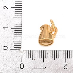 304ステンレススチールチャーム  ミルクチャーム付き電気ケトル  PVD真空メッキ  ゴールドカラー  10x9x7mm  穴：4.5mm&nbsp;STAS-H265-04A-G