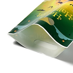 50Pcs 4 Styles Halloween Pumpkin Printed OPP Cellophane Packaging Bags with Die Hole Handles&nbsp;ABAG-C013-07