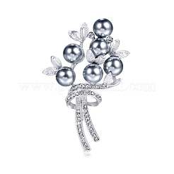 Exquisite Flower Alloy Rhinestone Brooch&nbsp;PW-WG7FC23-01