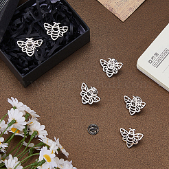 6Pcs Bees 304 Stainless Steel Lapel Pin Backs for Backpack Clothes&nbsp;JEWB-FH0003-11P