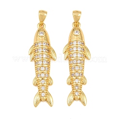 Brass Micro Pave Cubic Zirconia Pendants&nbsp;CU-CBAB3AD-10G
