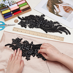 Glass Rhinestone Cloth Patches&nbsp;DIY-WH0888-887
