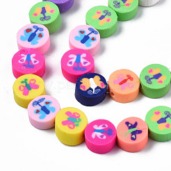 Handmade Polymer Clay Bead Strands&nbsp;CLAY-N006-77