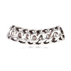Tibetan Style Alloy Hollow Tube Beads&nbsp;PALLOY-K210-02-AS
