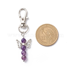 Gemstone Beaded Angel Pendant Decoration&nbsp;HJEW-JM00759