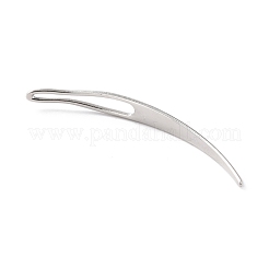 アイアンドレッドヘアインターロックニードルツール  シスターロックかぎ針編みツール  プラチナ  67x7x1.5mm  穴：3.5x27.5mm&nbsp;TOOL-B004-03P