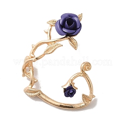 Alloy Rose Climber Wrap Around Stud Earrings for Women&nbsp;EJEW-A096-01B