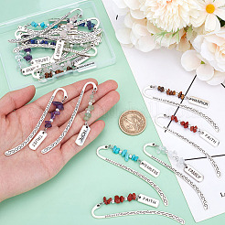 16Pcs 8 Styles Alloy Hook Bookmark&nbsp;AJEW-GO00052