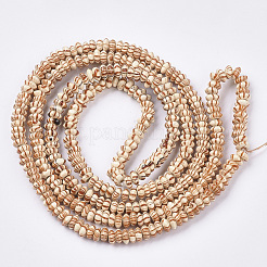 Dyed Natural Wooden Beads Strands&nbsp;WOOD-T025-007B-007B-LF