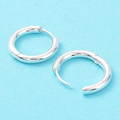 Rack Plating Brass Huggie Hoop Earrings&nbsp;EJEW-B027-04S