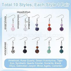 10Pair 304 Stainless Steel Dangle Earring&nbsp;EJEW-WH00001