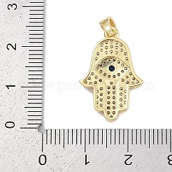 Brass Micro Pave Cubic Zirconia Pendants&nbsp;KK-Q028-64G