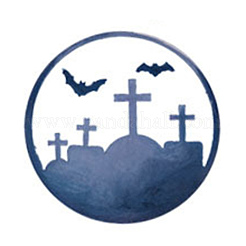 DIY Halloween Tombstone Pattern Cup Mat Silicone Molds&nbsp;DIY-E055-16