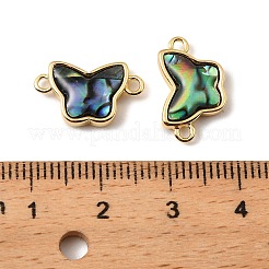 Natural Paua Shell Butterfly Connector Charms&nbsp;KK-G538-39G