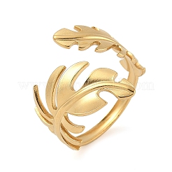 304 Stainless Steel Adjustable Open Cuff Rings for Women&nbsp;RJEW-U060-03F-G