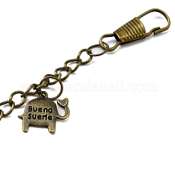 Tibetan Style Alloy Keychains&nbsp;KEYC-WH0025-030