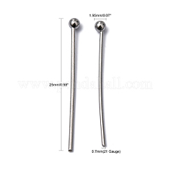 Tarnish Resistant 304 Stainless Steel Ball Head pins&nbsp;STAS-M010-25mm-01