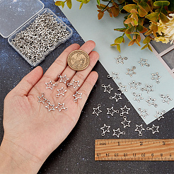 150 個のチベットスタイル合金チャーム  スター  アンティークシルバー  14.5x12x1mm  穴：2mm&nbsp;FIND-SC0002-89