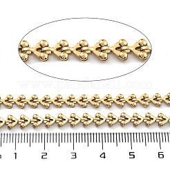 PVD真空メッキ304ステンレススチールリンクチェーン  長持ちメッキ  溶接されていない  スプールで  ゴールドカラー  リンク：6.3x5.2x2mm&nbsp;CHS-H026-13G